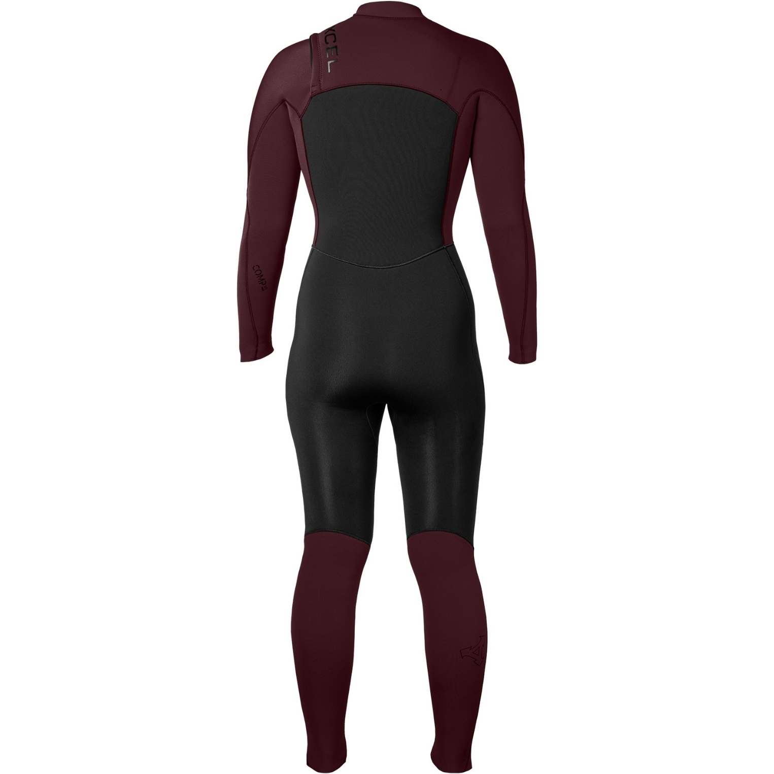2025 Xcel Womens Comp 5/4mm Chest Zip Wetsuit WN54ZXC4W - Black / Wine
